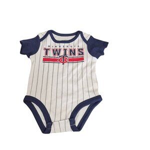 Minnesota Twins Baby Onesie 0-3M Genuine Merchandise Team Athletics Blue/White P